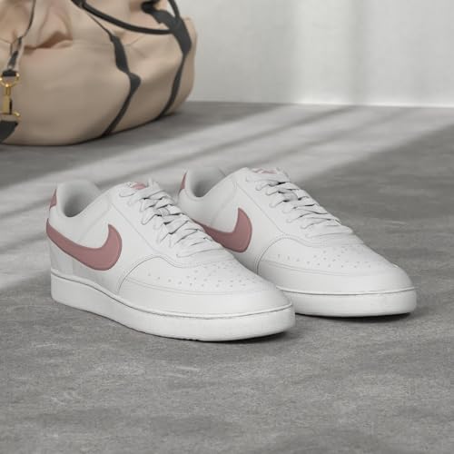 Nike Women's Court Vision Low Next Nature Shoes - White/Pink Oxford, Size 9.5 - Image 2