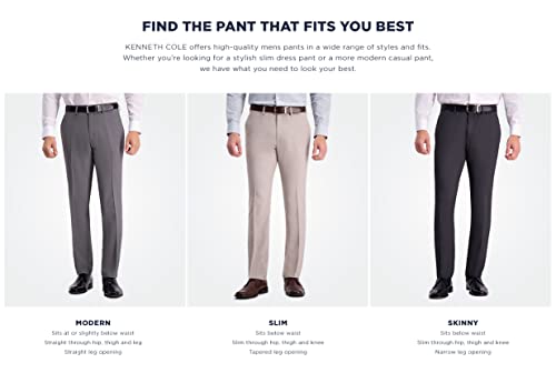 Kenneth Cole REACTION Men's Slim Fit Fashion Dress Pant - Black - Image 6