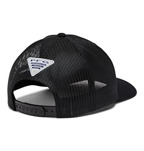 Columbia Unisex PFG Mesh Snap Back Ball Cap - Black - Image 6