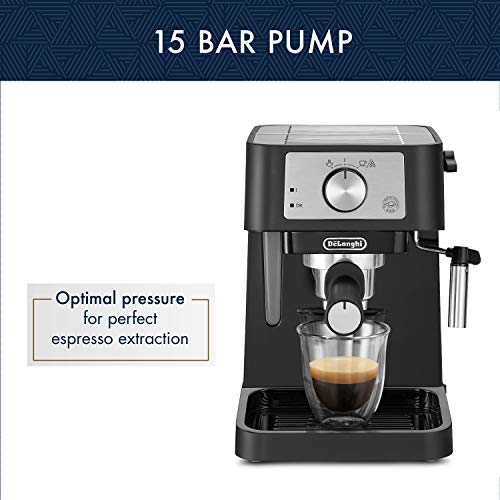 De'Longhi Stilosa Manual Espresso Machine with 15 Bar Pump and Milk Frother - Image 5