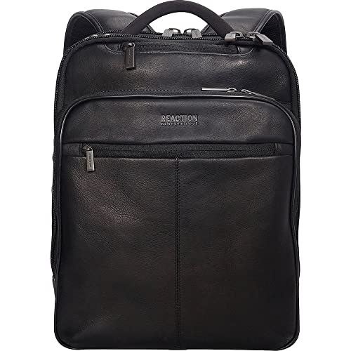 Kenneth Cole Reaction Leather 16" Manhattan Slim Laptop Travel Backpack - Image 4