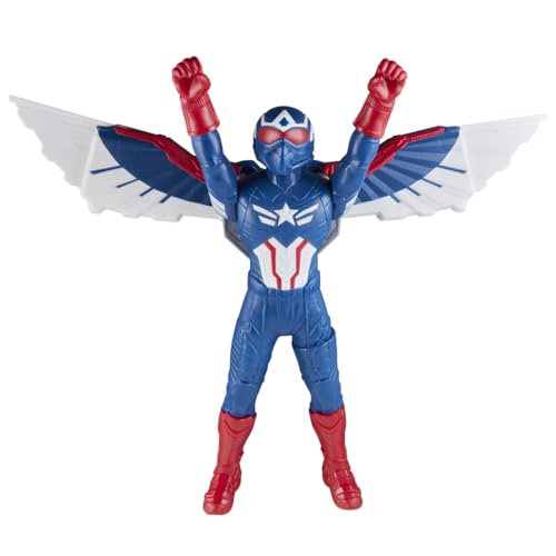 Marvel Avengers Captain America Flight Mode Action Figure - 9-Inch - Image 8