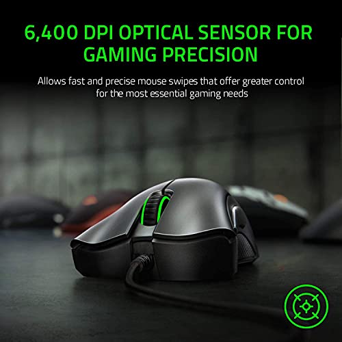 Razer DeathAdder Essential Gaming Mouse - 6400 DPI, 5 Programmable Buttons - Image 2