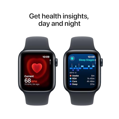 Apple Watch SE (GPS, 40mm) - Midnight Aluminum Case with Sport Band - Image 5
