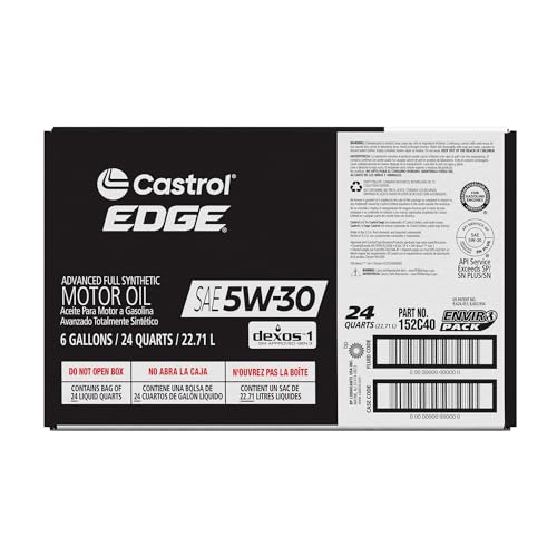 Castrol EDGE 5W-30 Advanced Full Synthetic Motor Oil, 6 Gallon Enviro-Pack - Image 3
