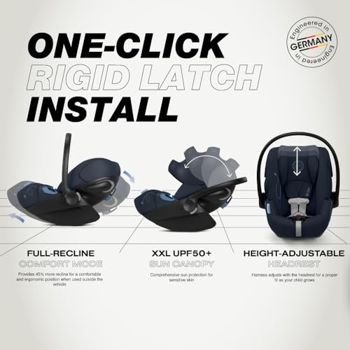 Cybex Cloud G Comfort Extend Infant Car Seat - Ocean Blue - Image 3