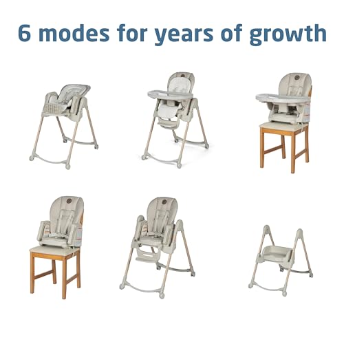Maxi-Cosi Minla 6-in-1 Foldable High Chair in Classic Oat - Image 4