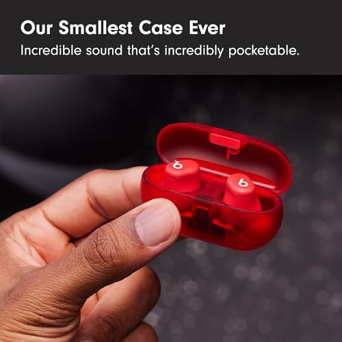 Beats Solo Buds - Transparent Red | Wireless Bluetooth Earbuds with 18-Hour Battery Life - Image 3