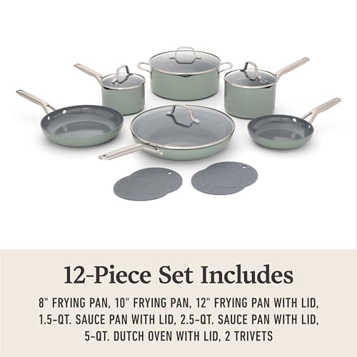 Calphalon Ceramic Nonstick 12-piece Cookware Set - Image 6