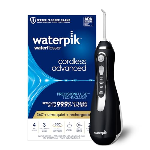 Waterpik Cordless Advanced 2.0 Water Flosser, Black