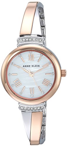 Anne Klein Crystal Accented Rose Gold & Silver Watch Set - Image 3