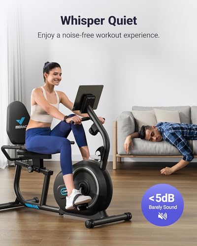 MERACH Recumbent Exercise Bike - Smart Connectivity & Comfortable Design - Image 3