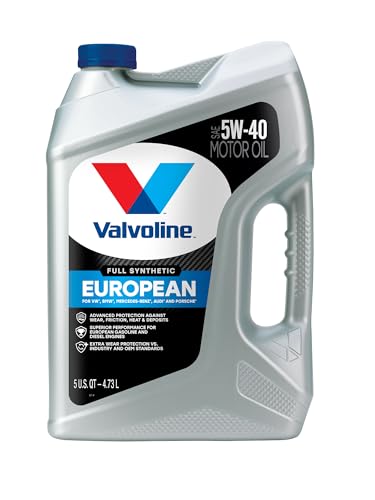 Valvoline European Vehicle Full Synthetic SAE 5W-40 Motor Oil 5 Quart