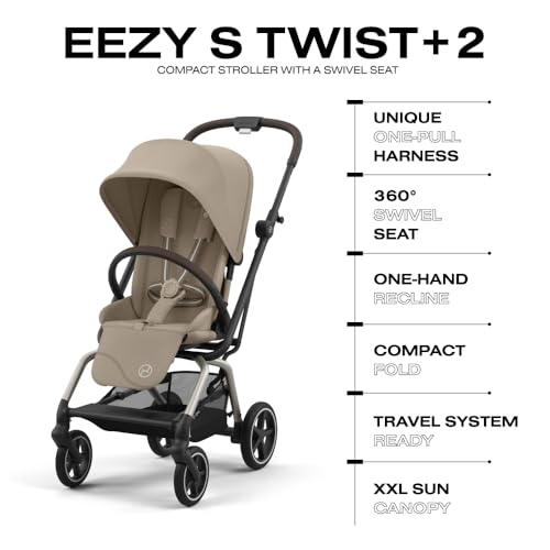 CYBEX Eezy S Twist Baby Stroller with 360° Rotating Seat - Image 5