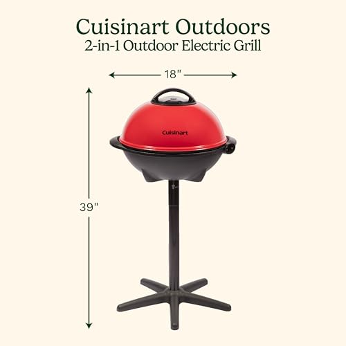 Cuisinart 2-in-1 Electric Grill for Indoor & Outdoor Cooking - Image 2