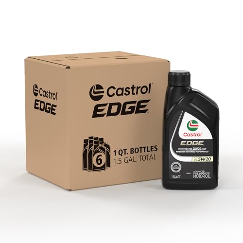 Castrol EDGE 5W-20 Full Synthetic Motor Oil - 6 Quarts