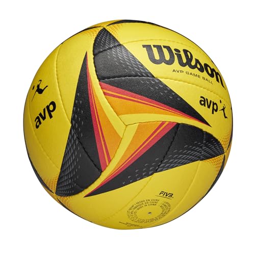 WILSON AVP OPTX Game Volleyball - Official Size, Yellow/Black - Image 6