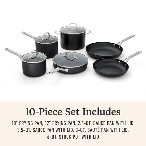 Calphalon® 10-Piece Nonstick Cookware Set - Hard-Anodized, Durable, and Versatile - Image 6