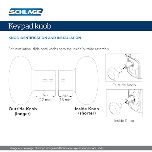 SCHLAGE Brushed Chrome Electronic Keypad Lock with Elan Lever - Image 8