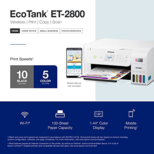 Epson EcoTank ET-2800 Cartridge-Free All-in-One Printer - Image 4