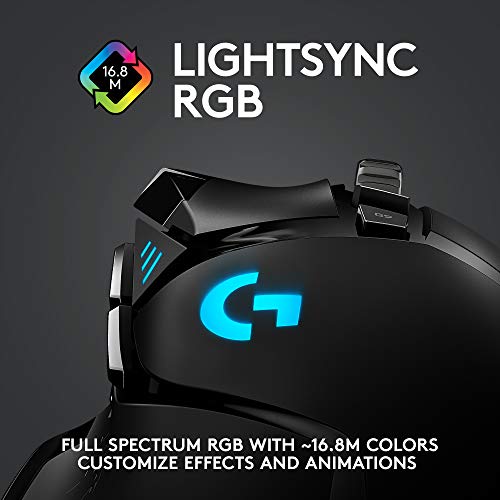 Logitech G502 Lightspeed Wireless Gaming Mouse - Black - Image 8
