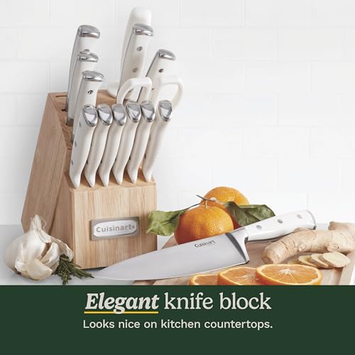 Cuisinart 15-Piece High-Carbon Steel Knife Set with Block - Image 3