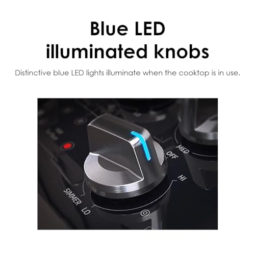 Samsung 36" Smart Gas Cooktop with Powerful Burner, Wi-Fi, & Illuminated Knobs - Image 3