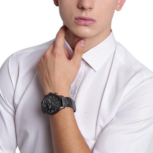 Fossil Men's Black Nate Chronograph Watch - Image 5