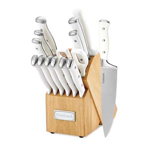 Cuisinart 15-Piece High-Carbon Steel Knife Set with Block