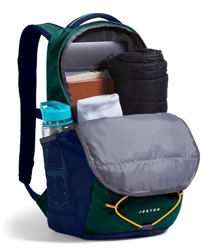 The North Face Jester Laptop Backpack in Hunter Green/Eagle Blue - Image 4