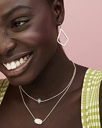 Kendra Scott Elisa Pendant Necklace - Rose Quartz & Gold-Plated - Image 4