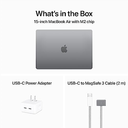 Apple 2023 MacBook Air with M2 Chip, 15.3-inch Display, 512GB SSD - Space Gray - Image 6