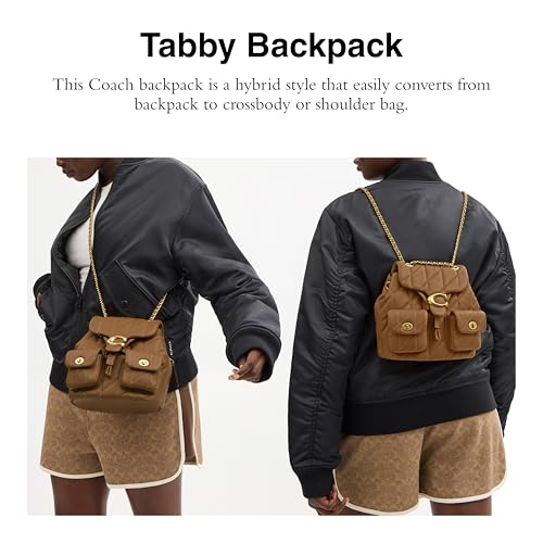 Coach Women's Tabby Backpack BAC, Honey Brown - Image 2