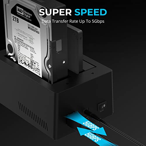 Sabrent USB 3.0 Dual Bay Hard Drive Docking Station - Image 7