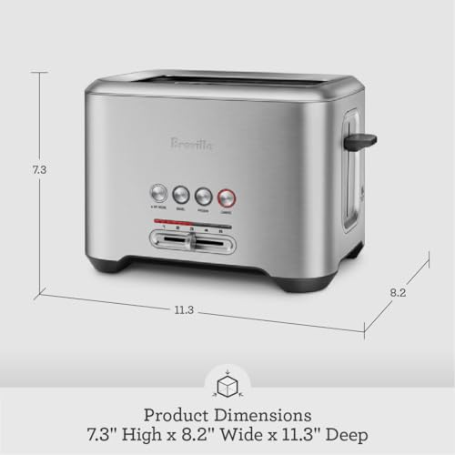Breville Bit More Toaster 2 Slice BTA70XL, Brushed Stainless Steel - Image 6