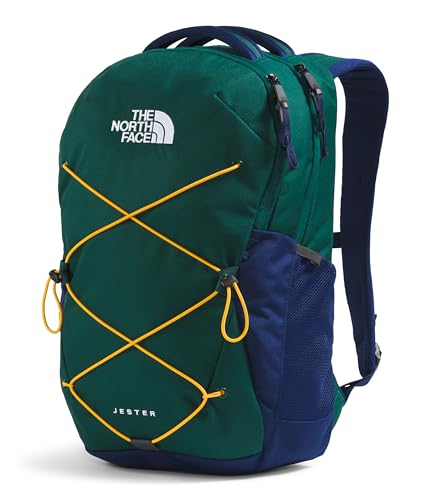 The North Face Jester Laptop Backpack in Hunter Green/Eagle Blue - Image 2