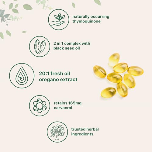 Micro Ingredients Oil of Oregano & Black Seed Oil, 300 Softgels - Image 3