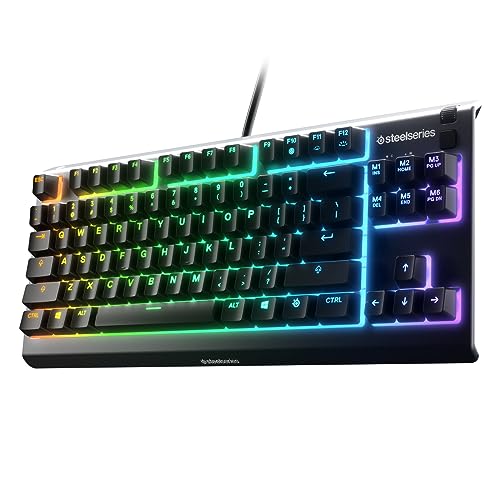 SteelSeries Apex 3 TKL RGB Gaming Keyboard - Tenkeyless Design