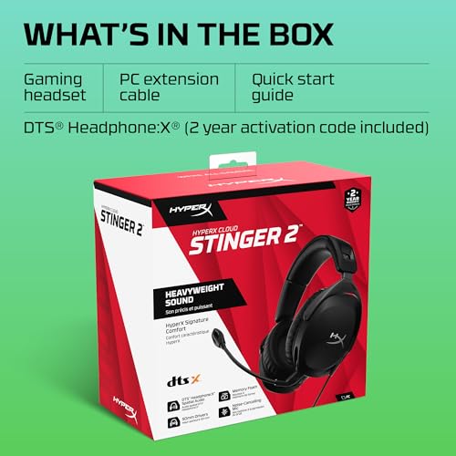 HyperX Cloud Stinger 2 Gaming Headset with DTS Spatial Audio - Image 8