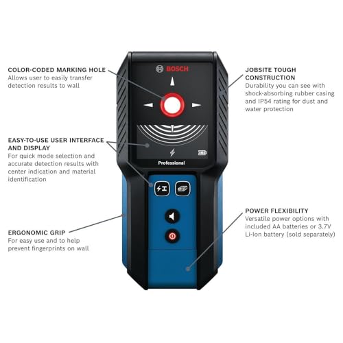 BOSCH GMS120-27 Wall Scanner and Stud Finder - Image 2