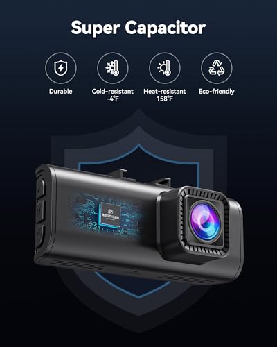 REDTIGER 4K Dual Dash Cam with GPS & Night Vision - Image 9