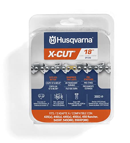 Husqvarna X-Cut SP33G 18-Inch Chainsaw Chain Replacement