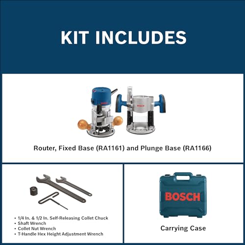 Bosch 1617EVSPK 12 Amp Router Combo Kit with Variable Speed - Image 2