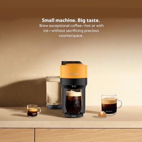 Nespresso Vertuo Pop+ with Aeroccino, Mango Yellow - Image 2