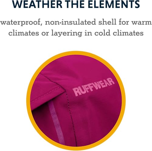 Ruffwear Sun Shower Dog Raincoat – XL, Hibiscus Pink - Image 5