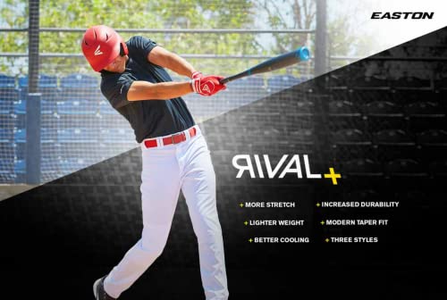 Easton RIVAL+ Adult Knicker Baseball Pant - White/Black (Small) - Image 3