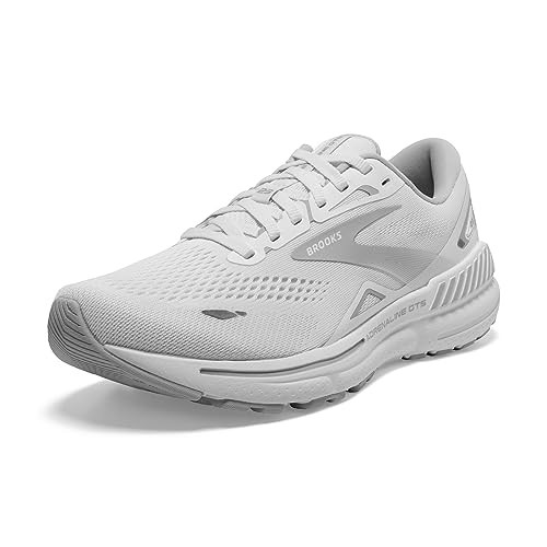 Brooks Women’s Adrenaline GTS 23 Running Shoe - White/Oyster/Silver