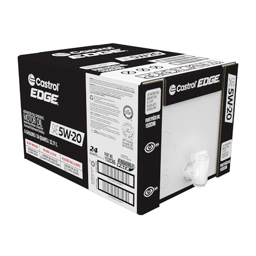Castrol EDGE 5W-20 Advanced Full Synthetic Motor Oil, 6 Gallon Enviro-Pack