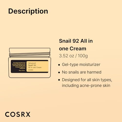 COSRX Snail Mucin 92% Face Moisturizer - 3.52 Oz - Image 7