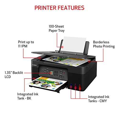 Canon MegaTank G3270 Wireless All-in-One Printer with 2 Years of Ink - Image 2
